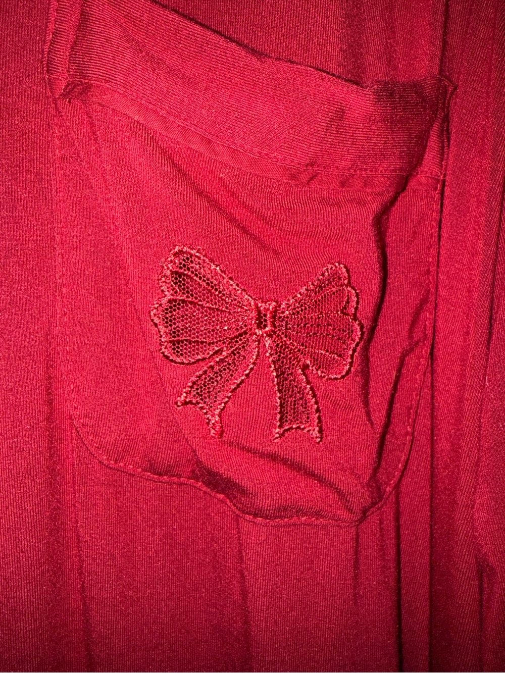 Victoria’s Secret SoSoft Modal Bow Button Down Sleep Shirt. L 🎀 - Picture 2 of 7